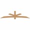 Ekena Millwork Alberta Smooth Timber Gable Bracket, Western Red Cedar, 108"W x 27"H x 1 1/2"D x 5 1/2"F, 6/12 Pitch GBW108X27X0206ALB00SWR - alternate 1